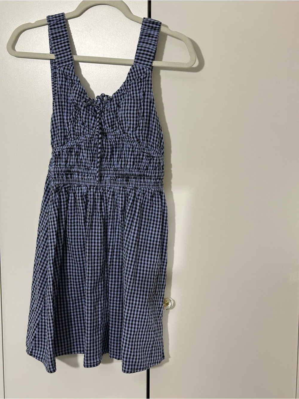 ASOS Blue Gingham Mini Dress